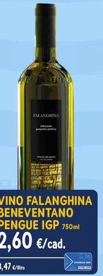 Offerta per Vino falanghina beneventano pengue igp 75 cl a 2,6€ in Sapore di Mare
