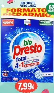Offerta per Bio Presto - Fustino Classico a 7,99€ in Cossuto