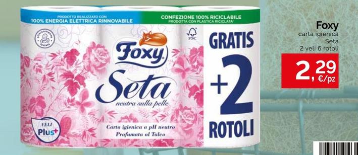 Offerta per Foxy - Carta Igienica Seta a 2,29€ in Prodet