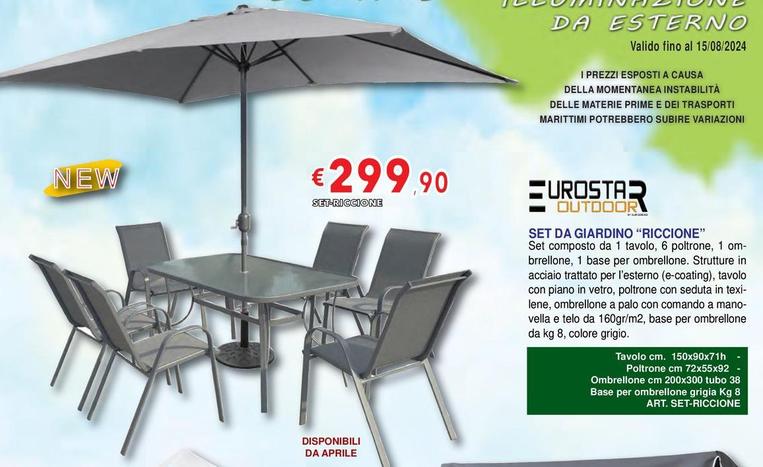 Offerta per Seta Da Giardino ''Riccione'' a 299,9€ in Antona