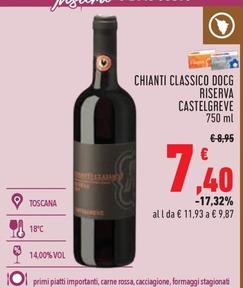 Offerta per Castelgreve - Chianti Classico DOCG Riserva a 7,4€ in Conad
