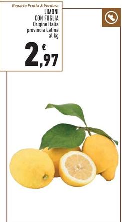 Offerta per Limoni Con Foglia a 2,97€ in Conad Superstore