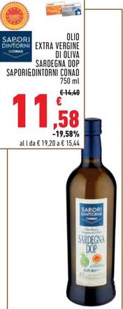 Offerta per Conad - Olio Extra Vergine Di Oliva Sardegna DOP Sapori&Dintorni a 11,58€ in Conad Superstore