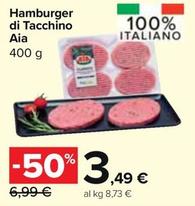 Offerta per Aia - Hamburger Di Tacchino a 3,49€ in Carrefour Market