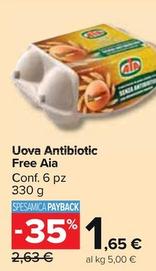 Offerta per Aia - Uova Antibiotic Free a 1,65€ in Carrefour Market