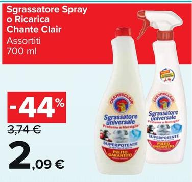 Offerta per Chanteclair - Sgrassatore Spray O Ricarica  a 2,09€ in Carrefour Market