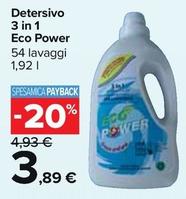 Offerta per Eco Power - Detersivo 3 In 1  a 3,89€ in Carrefour Market