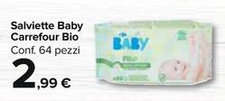 Offerta per  Carrefour - Salviette Baby Bio  a 2,99€ in Carrefour Market