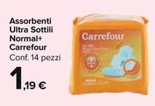 Offerta per  Carrefour - Assorbenti Ultra Sottili Normal+  a 1,19€ in Carrefour Market