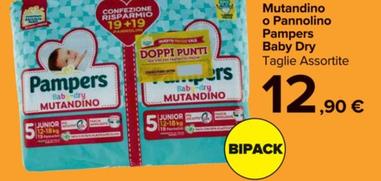 Offerta per Pampers - Mutandino O Pannolino Baby Dry a 12,9€ in Carrefour Market