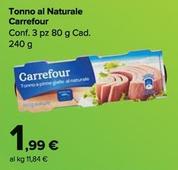 Offerta per Carrefour - Tonno Al Naturale  a 1,99€ in Carrefour Market