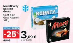 Offerta per Mars/ Bounty - Barrette Gelato a 3,09€ in Carrefour Market