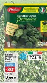 Offerta per Findus - Spinaci Primavera a 2,99€ in Carrefour Market