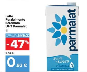 Offerta per  Parmalat - Latte Parzialmente Scremato UHT  a 0,92€ in Carrefour Market
