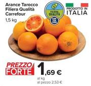 Offerta per Carrefour - Arance Tarocco Filiera Qualità  a 1,69€ in Carrefour Market