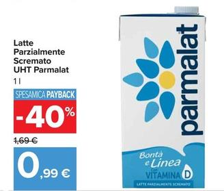 Offerta per Parmalat - Latte Parzialmente Scremato UHT  a 0,99€ in Carrefour Market