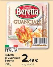 Offerta per Beretta - Cubetti Di Guanciale a 2,49€ in Carrefour Market