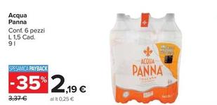 Offerta per Acqua Panna - Conf. 6 Pezzi a 2,19€ in Carrefour Market