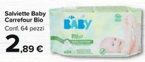 Offerta per Carrefour - Salviette Baby Bio a 2,89€ in Carrefour Market
