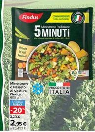 Offerta per Findus - Minestrone O Passato Di Verdure a 2,95€ in Carrefour Market