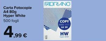 Offerta per Fabriano - Carta Fotocopie A4 80g Hyper White a 4,99€ in Carrefour Market