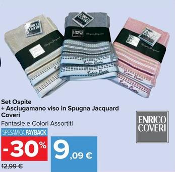 Offerta per Jacquard - Set Ospite + Asciugamano Viso In Spugna Coveri a 9,09€ in Carrefour Market