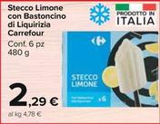 Offerta per Carrefour - Stecco Limone Con Bastoncino Di Liquirizia  a 2,29€ in Carrefour Market