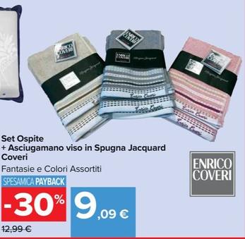 Offerta per Jacquard - Set Ospite + Asciugamano Viso In Spugna Coveri a 9,09€ in Carrefour Market