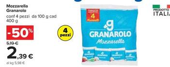 Offerta per Granarolo - Mozzarella a 2,39€ in Carrefour Ipermercati