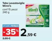 Offerta per Winni'S - Tabs Lavastoviglie  a 2,59€ in Carrefour Ipermercati