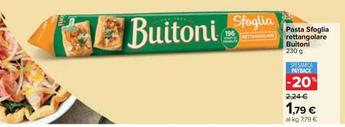 Offerta per Buitoni - Pasta Sfoglia Rettangolare a 1,79€ in Carrefour Ipermercati