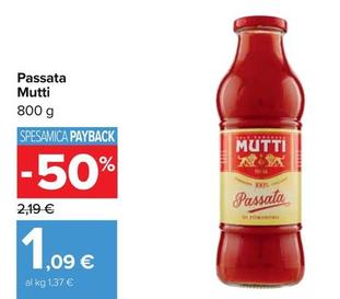 Offerta per Mutti - Passata a 1,09€ in Carrefour Ipermercati