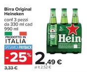 Offerta per Heineken - Birra Original a 2,49€ in Carrefour Ipermercati