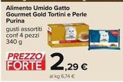 Offerta per Purina - Alimento Umido Gatto Gourmet Gold Tortini E Perle a 2,29€ in Carrefour Ipermercati