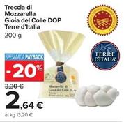 Offerta per Terre D'italia - Treccia Di Mozzarella Gioia Del Colle DOP a 2,64€ in Carrefour Ipermercati