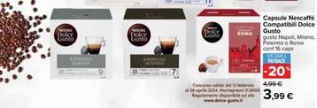 Offerta per Nescafé - Capsule Compatibili Dolce Gusto a 3,99€ in Carrefour Ipermercati