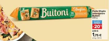 Offerta per Buitoni - Pasta Sfoglia Rettangolare a 1,75€ in Carrefour Ipermercati
