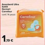Offerta per Carrefour - Assorbenti Ultra Sottili Normal+  a 1,19€ in Carrefour Ipermercati