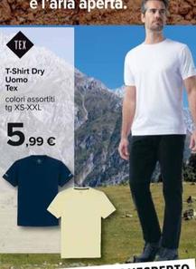Offerta per T-Shirt Dry Uomo Tex a 5,99€ in Carrefour Ipermercati