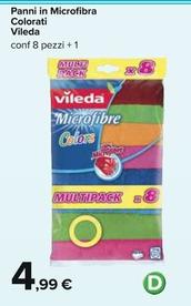 Offerta per Vileda - Panni In Microfibra Colorati a 4,99€ in Carrefour Ipermercati