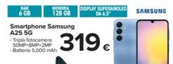 Offerta per Samsung - Smartphone A25 5g a 319€ in Carrefour Ipermercati