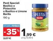 Offerta per Barilla - Pesti Speciali Basilico E Pistacchio O Basilico E Limone a 1,99€ in Carrefour Ipermercati