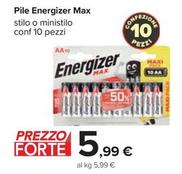 Offerta per Energizer - Pile Max a 5,99€ in Carrefour Ipermercati