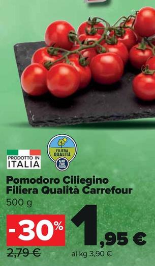 Offerta per Carrefour - Pomodoro Ciliegino Filiera Qualità a 1,95€ in Carrefour Express