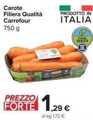 Offerta per Carrefour - Carote Filiera Qualità a 1,29€ in Carrefour Express