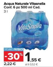 Offerta per Vitasnella - Acqua Naturale a 1,55€ in Carrefour Express