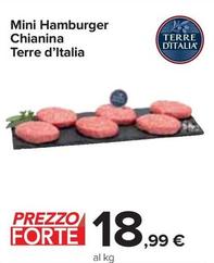 Offerta per Terre D'italia - Mini Hamburger Chianina a 18,99€ in Carrefour Express