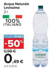 Offerta per Levissima - Acqua Naturale a 0,49€ in Carrefour Express