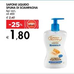 Offerta per Spuma Di Sciampagna - Sapone Liquido a 1,8€ in Bennet