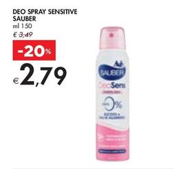 Offerta per Sauber - Deo Spray Sensitive a 2,79€ in Bennet
